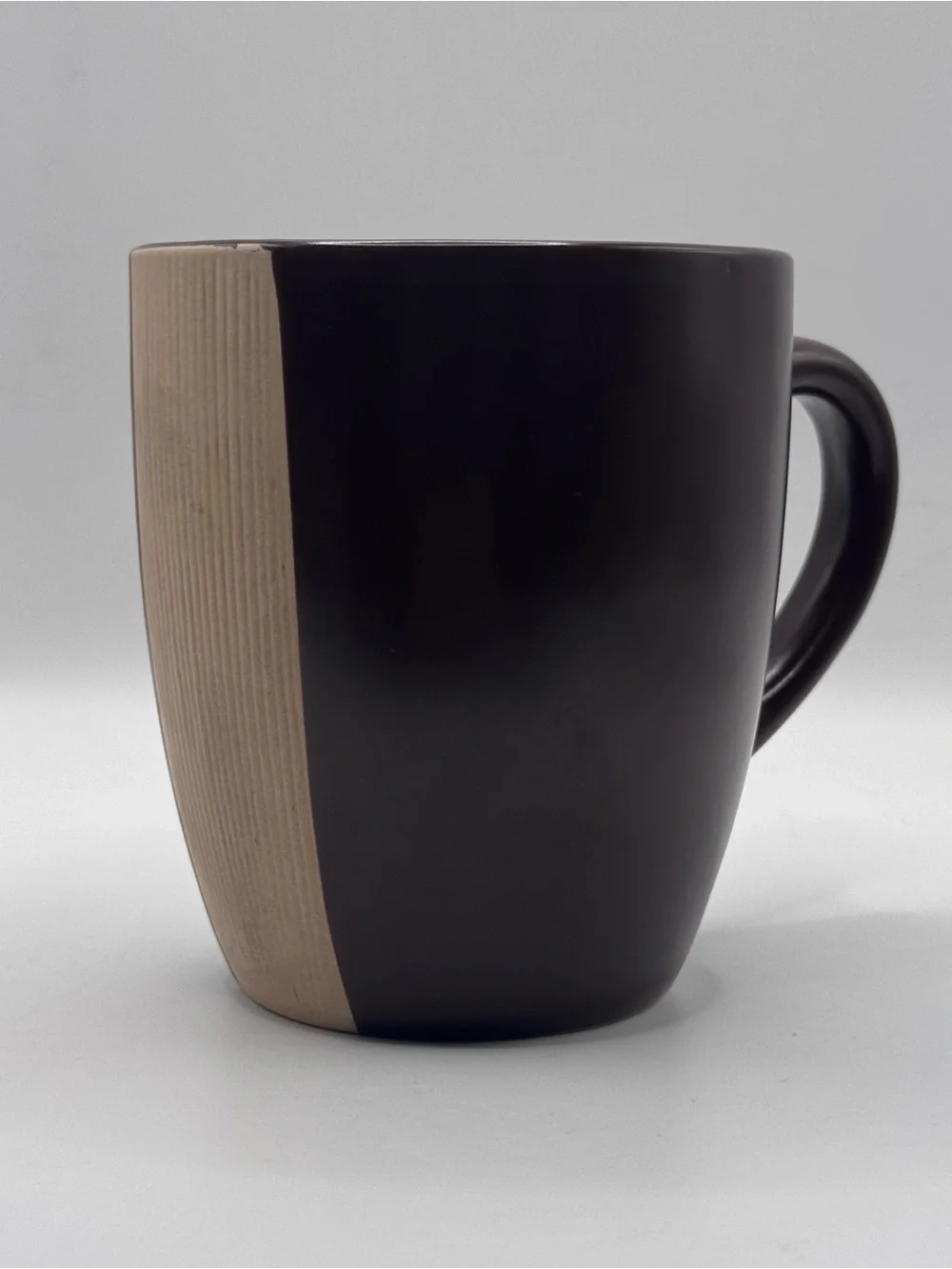 MIKASA Gourmet Basics Bamboo Brown Stoneware Coffee/Tea Mug
